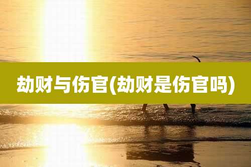 劫财与伤官(劫财是伤官吗)