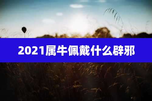 2021属牛佩戴什么辟邪