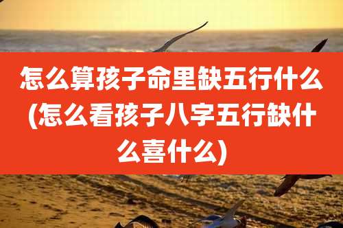 怎么算孩子命里缺五行什么(怎么看孩子八字五行缺什么喜什么)