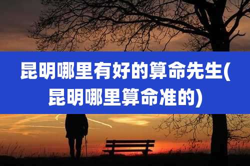 昆明哪里有好的算命先生(昆明哪里算命准的)