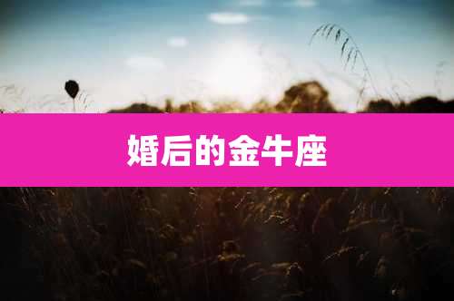 婚后的金牛座