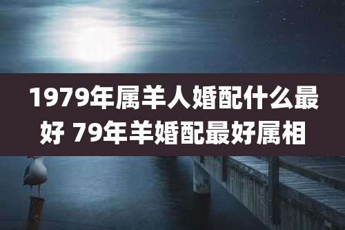 1979年属羊人婚配什么最好 79年羊婚配最好属相