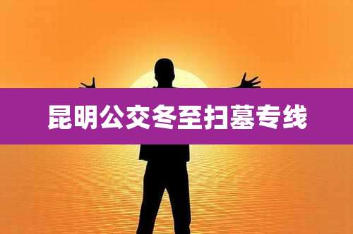 昆明公交冬至扫墓专线