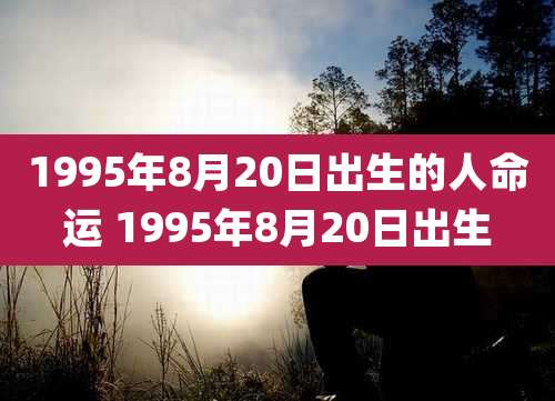 1995年8月20日出生的人命运 1995年8月20日出生