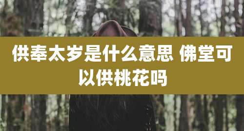 供奉太岁是什么意思 佛堂可以供桃花吗