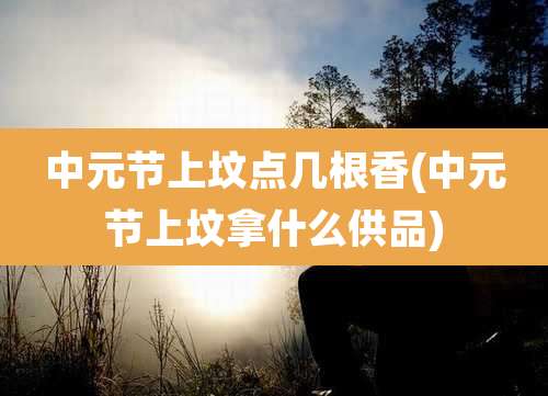 中元节上坟点几根香(中元节上坟拿什么供品)