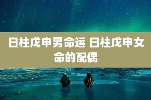 日柱戊申男命运 日柱戊申女命的配偶