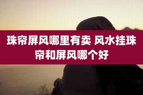 珠帘屏风哪里有卖 风水挂珠帘和屏风哪个好