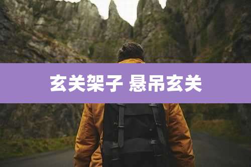 玄关架子 悬吊玄关