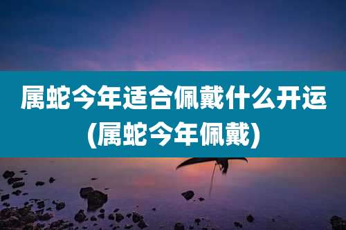 属蛇今年适合佩戴什么开运(属蛇今年佩戴)