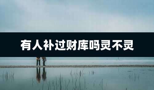 有人补过财库吗灵不灵