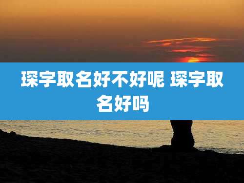 琛字取名好不好呢 琛字取名好吗