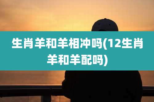 生肖羊和羊相冲吗(12生肖羊和羊配吗)