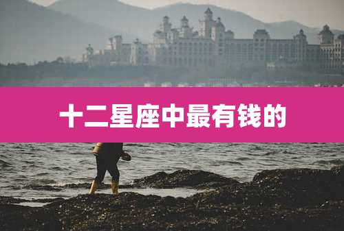 十二星座中最有钱的