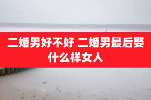 二婚男好不好 二婚男最后娶什么样女人