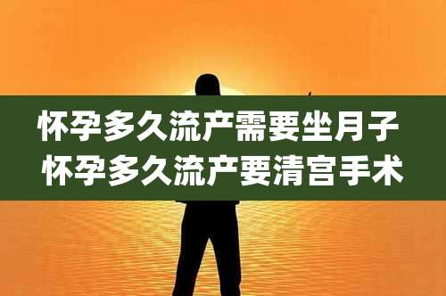 怀孕多久流产需要坐月子 怀孕多久流产要清宫手术