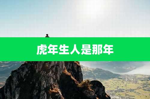 虎年生人是那年