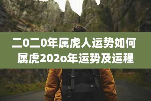 二0二0年属虎人运势如何 属虎202o年运势及运程