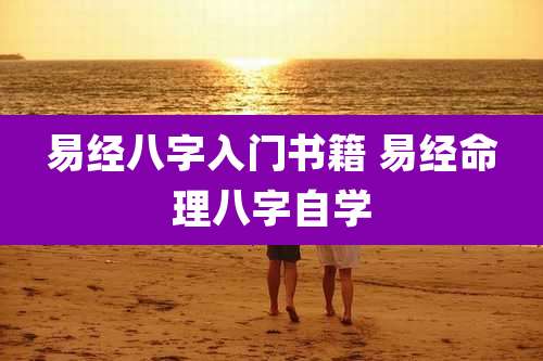 易经八字入门书籍 易经命理八字自学