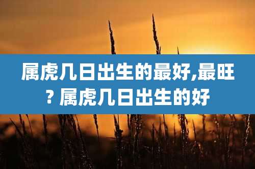 属虎几日出生的最好,最旺? 属虎几日出生的好