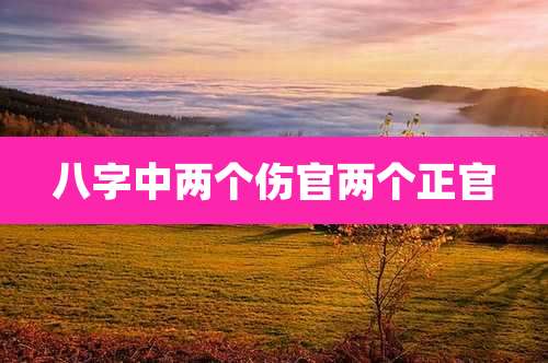 八字中两个伤官两个正官