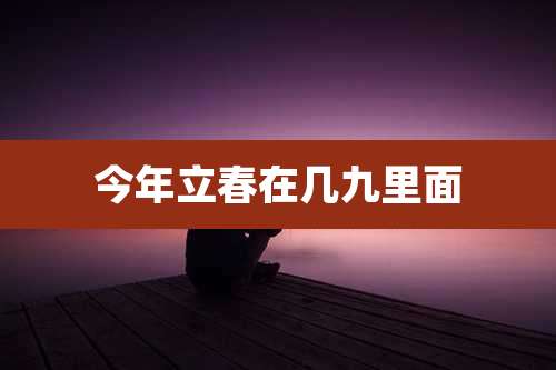 今年立春在几九里面