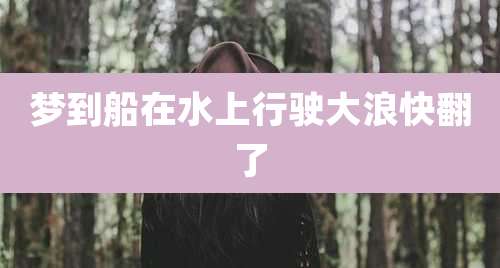 梦到船在水上行驶大浪快翻了