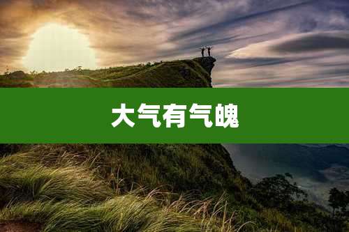 大气有气魄