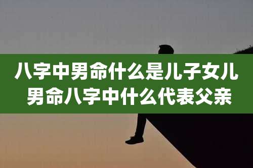 八字中男命什么是儿子女儿 男命八字中什么代表父亲