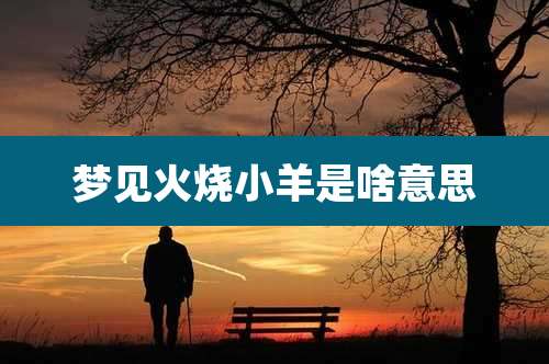 梦见火烧小羊是啥意思