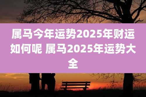 属马今年运势2025年财运如何呢 属马2025年运势大全