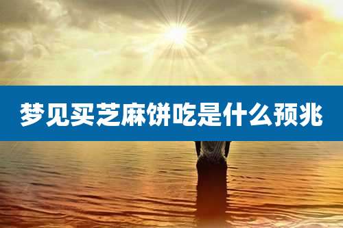 梦见买芝麻饼吃是什么预兆