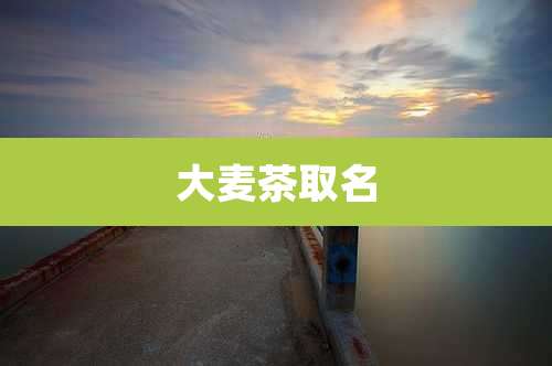 大麦茶取名