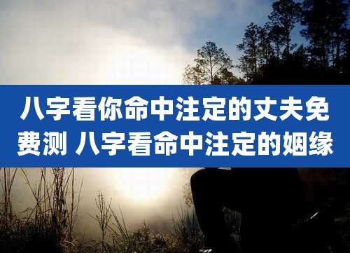 八字看你命中注定的丈夫免费测 八字看命中注定的姻缘
