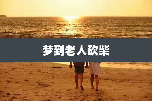 梦到老人砍柴