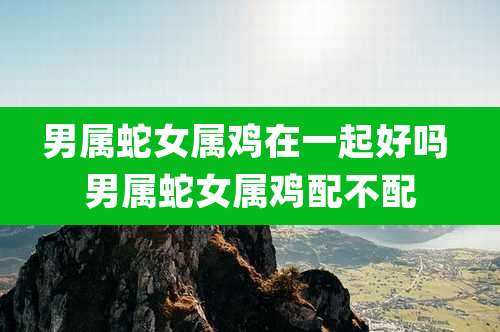 男属蛇女属鸡在一起好吗 男属蛇女属鸡配不配