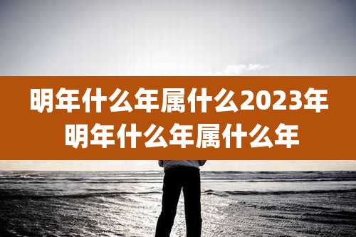 明年什么年属什么2023年 明年什么年属什么年