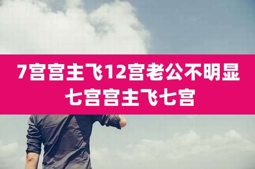 7宫宫主飞12宫老公不明显 七宫宫主飞七宫
