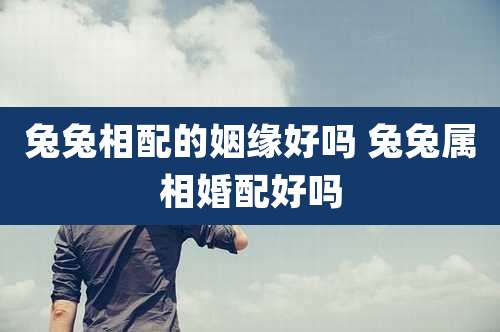 兔兔相配的姻缘好吗 兔兔属相婚配好吗