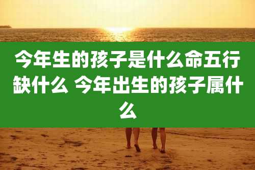今年生的孩子是什么命五行缺什么 今年出生的孩子属什么