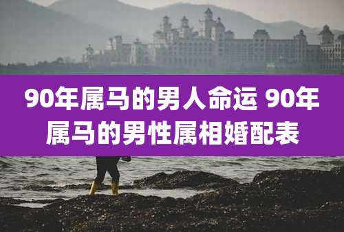 90年属马的男人命运 90年属马的男性属相婚配表
