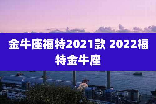金牛座福特2021款 2022福特金牛座