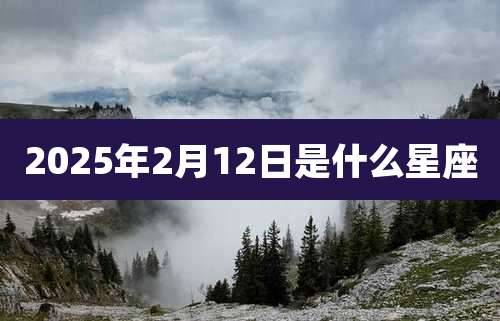 2025年2月12日是什么星座