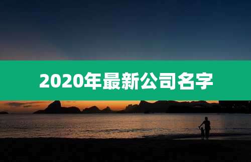 2020年最新公司名字