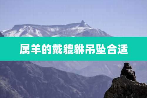 属羊的戴貔貅吊坠合适