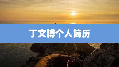 丁文博个人简历