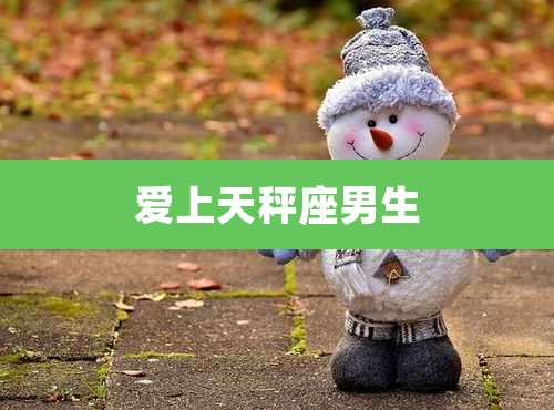 爱上天秤座男生