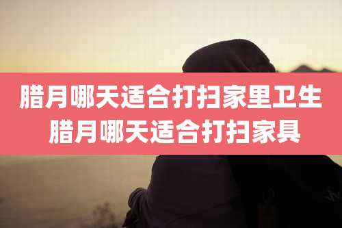 腊月哪天适合打扫家里卫生 腊月哪天适合打扫家具