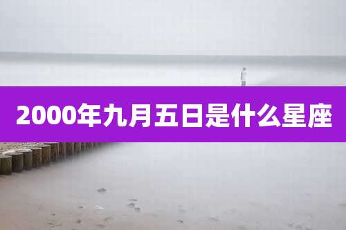 2000年九月五日是什么星座