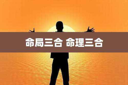命局三合 命理三合